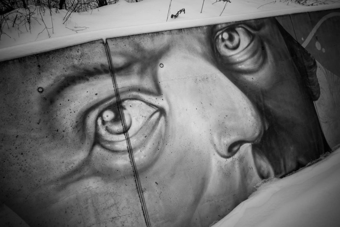 Graffiti von Gesicht