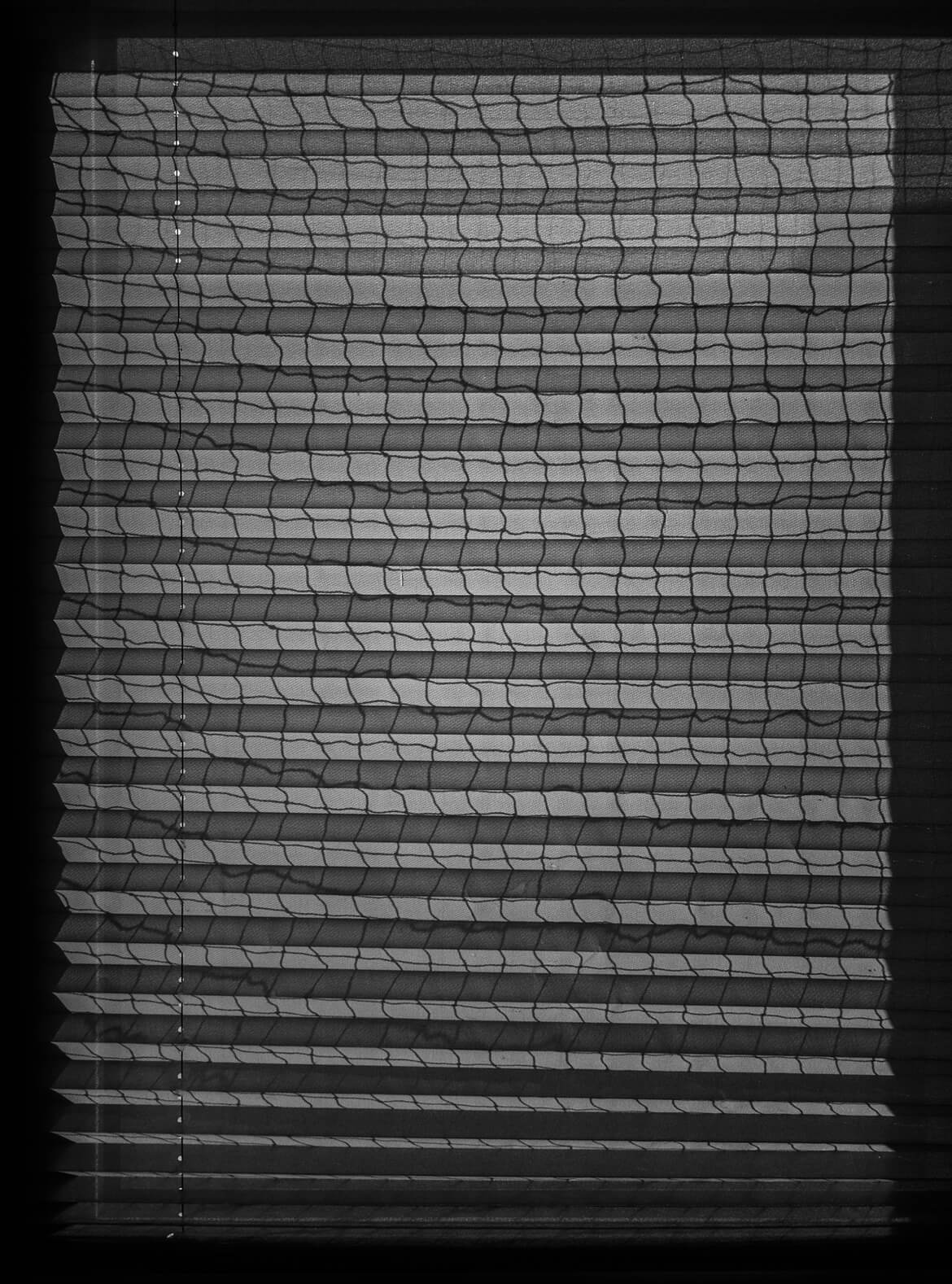 Foto eines Fensters mit Schattenlinien