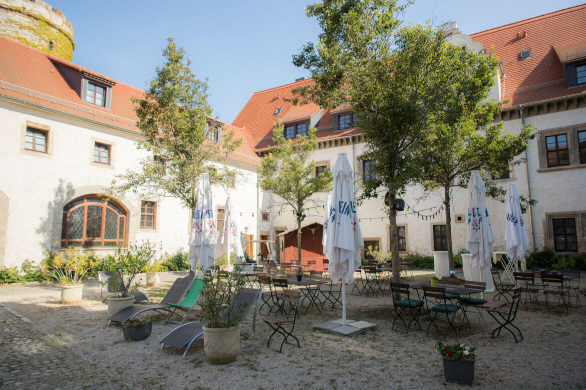 Hof des Schlosshotel Schkopau